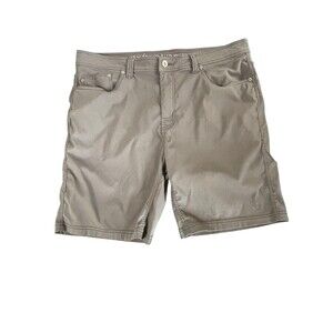 Prana Shorts Mens 38 Gray Brion Fishing Hiking Outdoors Hunting 9” Inseam